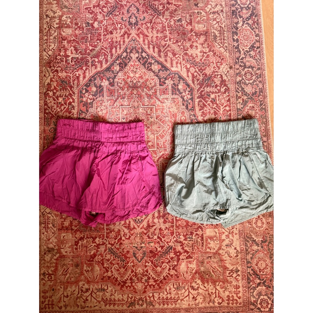 Free People Movement The Way Home Shorts Bundle Magenta & Sage Green Size Medium
